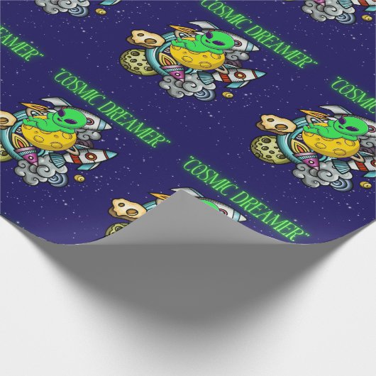 kosmische dromer cadeaupapier (Hoek)