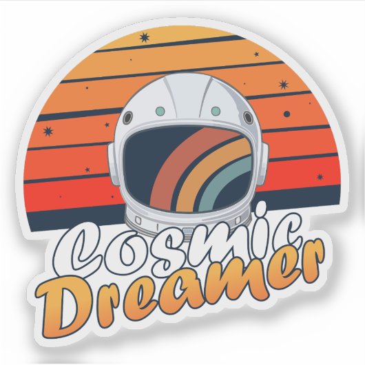 Kosmische Dromer Sticker (Voorkant)
