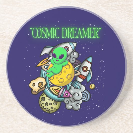 kosmische dromer zandsteen onderzetter (Voorkant)