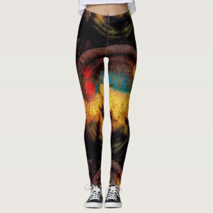 Kosmische droom in primaire kleuren leggings