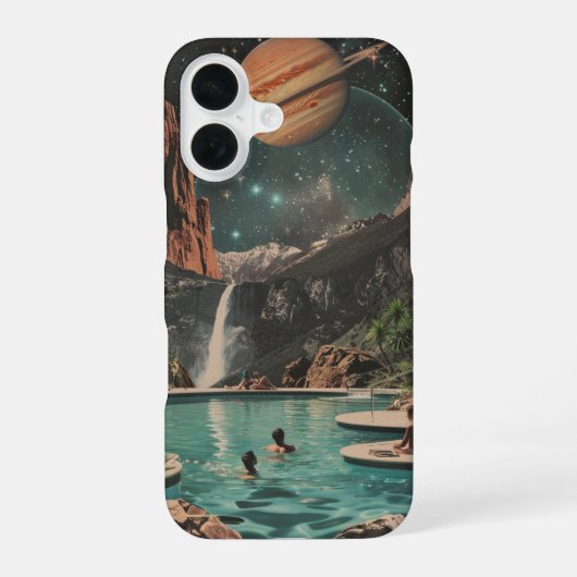 Kosmische droomlandschap iPhone 16 hoesje (Achterkant)