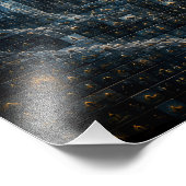 Kosmische Dualiteit Micro Mozaïek Gezicht 3D Poste Foto Afdruk (Hoek)