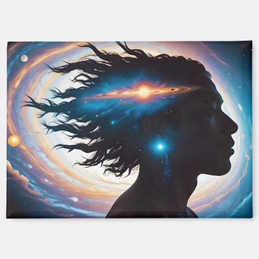 Kosmische dubbele belichting Space Infinity Univer Magneet (Voorkant)