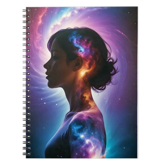 Kosmische dubbele belichting Space Infinity Univer Notitieboek (Voorkant)