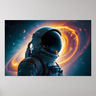 Kosmische dubbele belichting Space Infinity Univer Poster