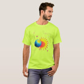 Kosmische Eclips Gloed. T-shirt (Voorkant volledig)