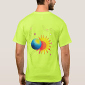 Kosmische Eclips Gloed. T-shirt (Achterkant)