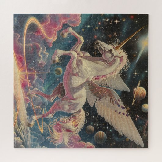 Kosmische Eenhoorn Pegasus Puzzel (Horizontaal)