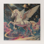 Kosmische Eenhoorn Pegasus Puzzel (Verticaal)