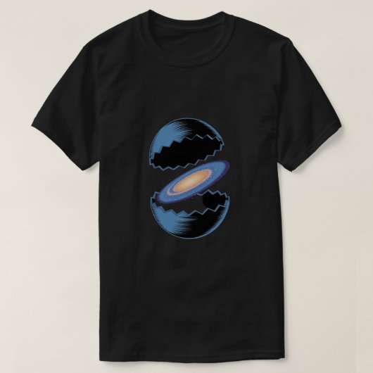 Kosmische Eiersterrenstelsel Kunst - Surrealistisc T-shirt (Design voorkant)