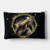 Kosmische elegantie, de gouden, zwarte walvis  etui (Achterkant)