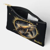 Kosmische elegantie, de gouden, zwarte walvis  etui (Open)