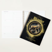 Kosmische elegantie, de gouden, zwarte walvis planner (Display)
