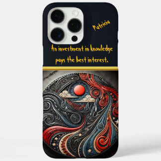 Kosmische elementen in cirkelvormig ontwerp iPhone 16 pro max hoesje