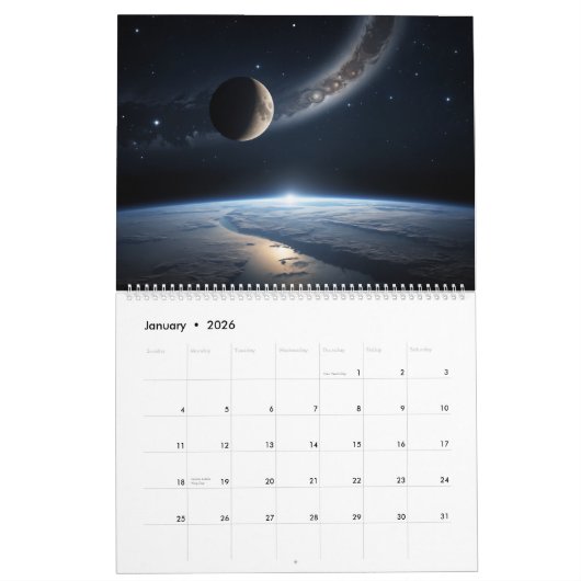  Kosmische en Aardgalerij Kalender 2025 (Jan 2026)