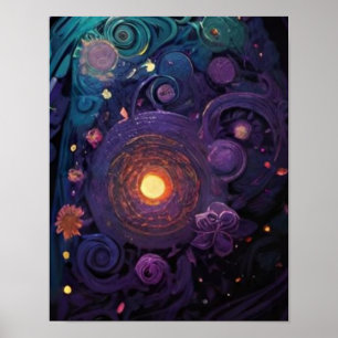 Kosmische energie en creativiteit poster