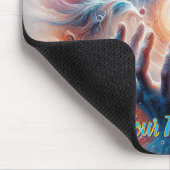 Kosmische energie omarmd door handen muismat (Hoek)