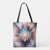 Kosmische energie omarmd door handen tote bag (Achterkant)