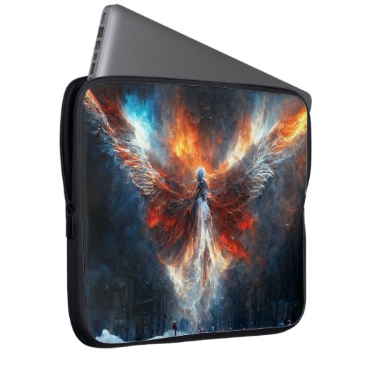 Kosmische Engel 2.0_Digitale Kunst Laptop Sleeve (Voorkant Rechts)