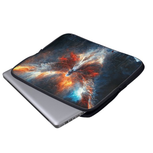 Kosmische Engel 2.0_Digitale Kunst Laptop Sleeve (Voorkant onderkant)