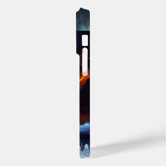 Kosmische Engel_Digitale Kunst Iphone Case (Achterkant / Links)