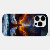 Kosmische Engel_Digitale Kunst Iphone Case (Achterkant (horizontaal))