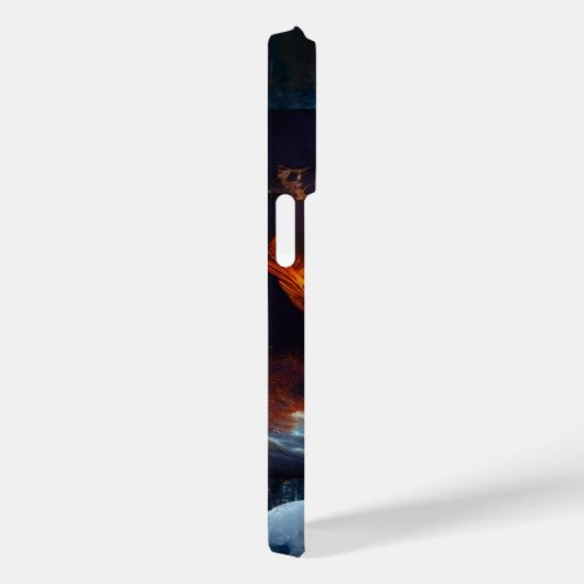 Kosmische Engel_Digitale Kunst Iphone Case (Achterkant / Rechts)