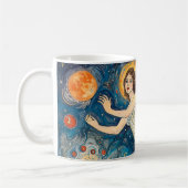 Kosmische engel koffiemok (Links)
