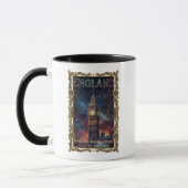 Kosmische Engeland Big Ben Hemelse Kunst Mok (Links)