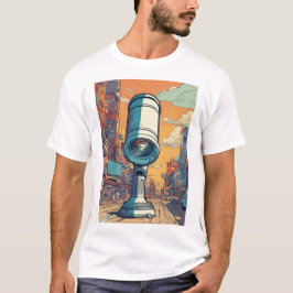 Kosmische Explorer: Vector Comic Art Telescoop T-shirt