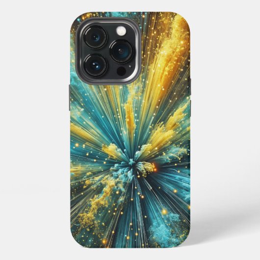 Kosmische explosie iPhone hoesje (Achterkant)