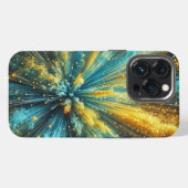 Kosmische explosie iPhone hoesje (Achterkant horizontaal)