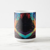 Kosmische Explosies Kleurrijke Kunst Mok, Abstract Koffiemok (Center)