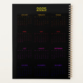 Kosmische Flamingo Koningin Planner (Achterkant)