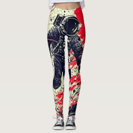 Kosmische Fragmentatie: Astronaut Verloren in de R Leggings