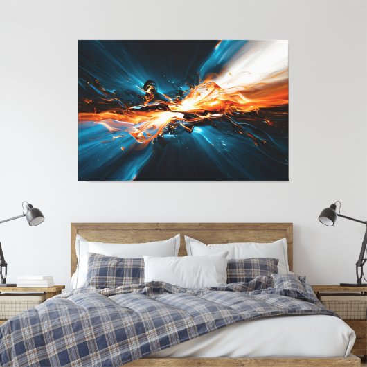 Kosmische Fusie Canvas Afdruk (Insitu (Slaapkamer))