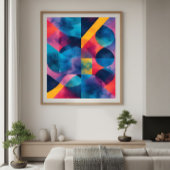 Kosmische Fusie in Beweging Poster