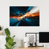 Kosmische Fusie Poster (Thuiskantoor)