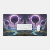 Kosmische gebieden: buitenaardse werelden in beweg bureaumat (Keyboard & Muis)