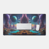 Kosmische gebieden: buitenaardse werelden in beweg bureaumat (Keyboard & Muis)