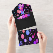 Kosmische Gedachten Buitenste Ruimte Boodschap Kaa All In One Uitnodiging (Afscheurbaar)