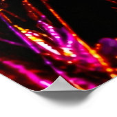Kosmische Geisha im Neon‑Traumland Poster (Hoek)
