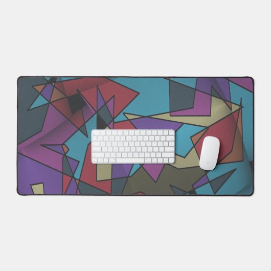 Kosmische Geometrie Explosie Bureaumat (Keyboard & Muis)