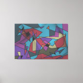Kosmische Geometrie Explosie Canvas Afdruk (Voorkant)