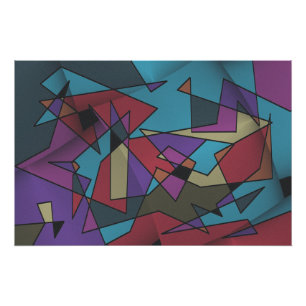 Kosmische Geometrie Explosie Perfect Poster