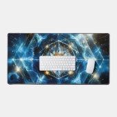 Kosmische Geometrie Mandala Ster Heelal Abstract Bureaumat (Keyboard & Muis)