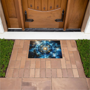 Kosmische Geometrie Mandala Ster Heelal Abstract Deurmat
