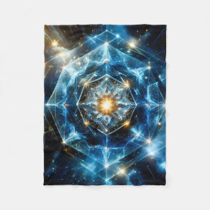 Kosmische Geometrie Mandala Ster Heelal Abstract Fleece Deken