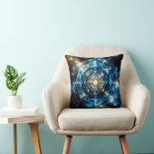 Kosmische Geometrie Mandala Ster Heelal Abstract Kussen (Stoel)