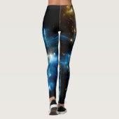 Kosmische Geometrie Mandala Ster Heelal Abstract Leggings (Achterkant)